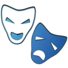 Two colored masks