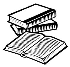 Books pile vector image