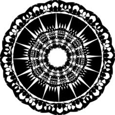 Tangled rosette