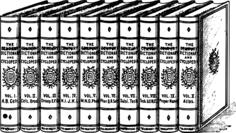 Row of books