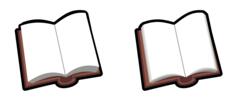 Opened books