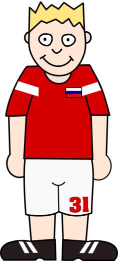 Russian soccer player