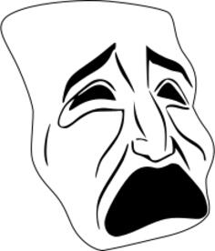 Tragic mask