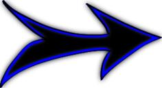 Black and blue arrow