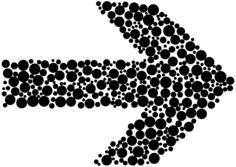 Black circles arrow