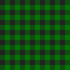 Black and green plaid cloth