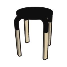Ikea stool vector image