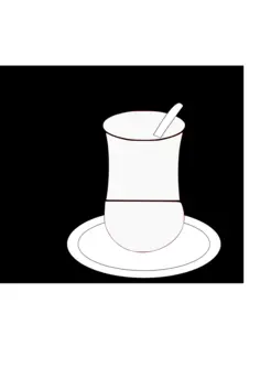 Cup and saucer vector image