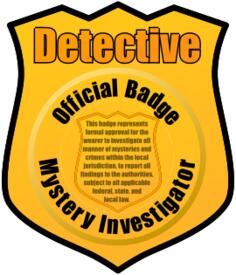 Detective's badge