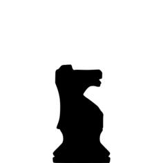 chess piece vector silhouette