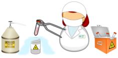 Cryogenic facility worker