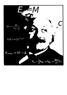 Albert Einstein with his equations