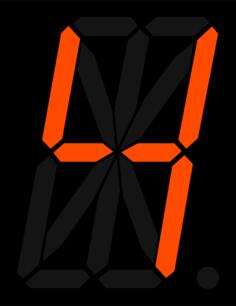 Orange number four