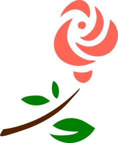 Stylized rose image