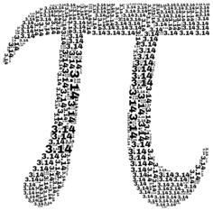 Pi number with digits