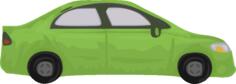 Green automobile vector image