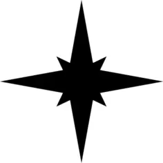 Simple compass rose
