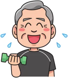 Grandfather in a training