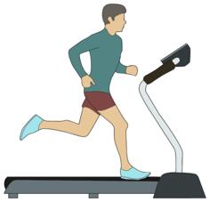 Man onn treadmill