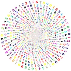 Colorful numbers vortex