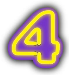 Colorful four vector image