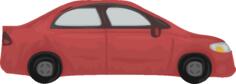 Rough car vector drawing