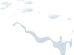 Melting snow plate