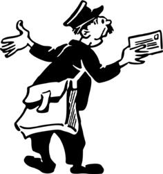 Postman vector image