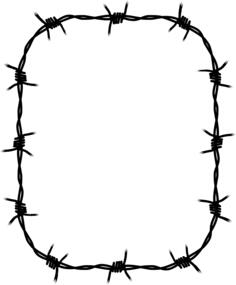 Barbed wire frame image