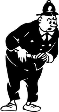 Stern policeman