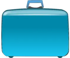 Green suitcase