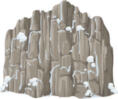 Tall snowy cliff