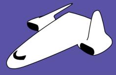 Spacecraft vector image