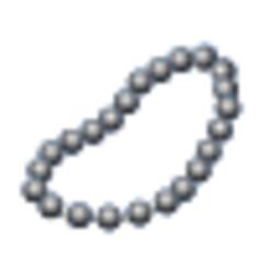 Grey pearl necklace