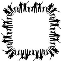 Happy family square