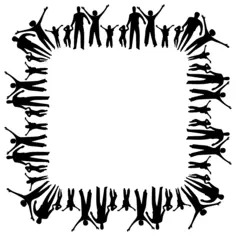 Happy family square