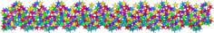Colorful stars divider