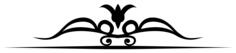 Black ornamental divider