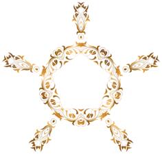 Leafy gold frame