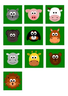 Cartoon animal faces
