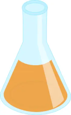 Chemistry flask vector image