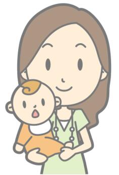 Mother holding a baby