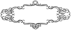 Vintage French flourish frame