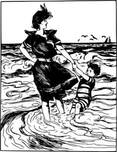Beach mum