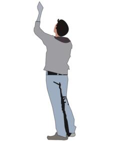 Vector image of handy man