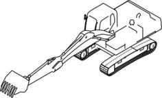 Excavator vector illustration