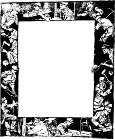 Working men frame