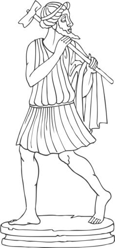 Ancient warrior statue