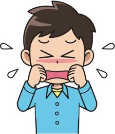 Crying boy vector image