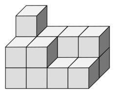 Cubes making a building